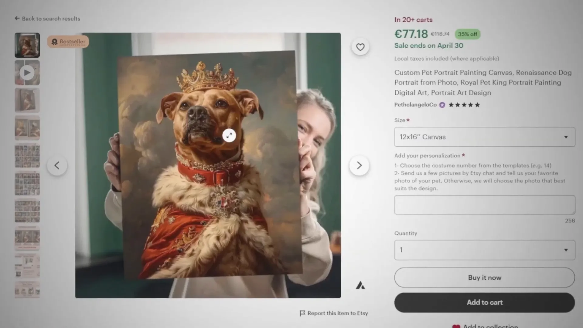 Portrait royal d'un animal généré par IA