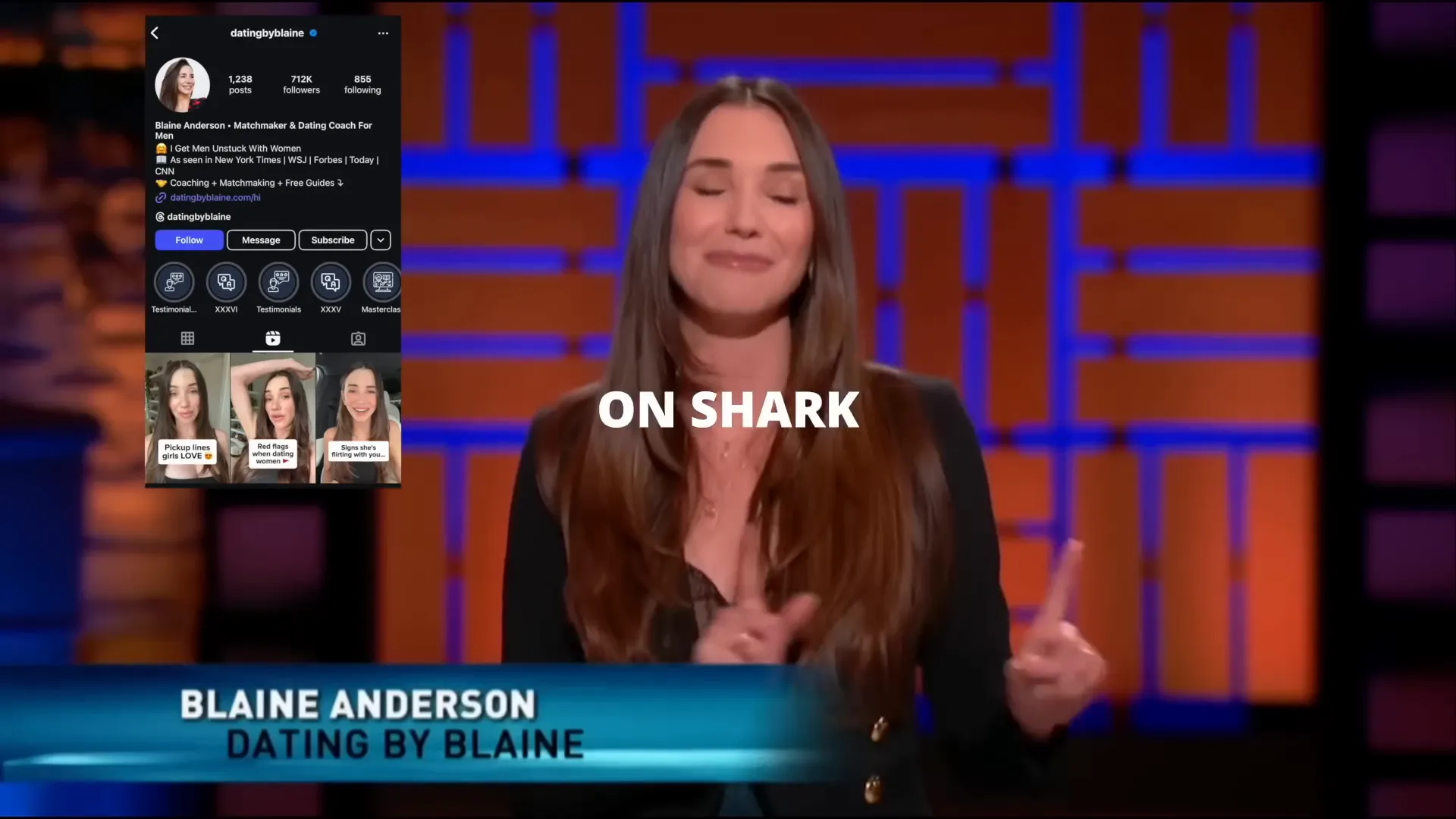 Entrepreneuse de la niche amour et rencontre sur Shark Tank