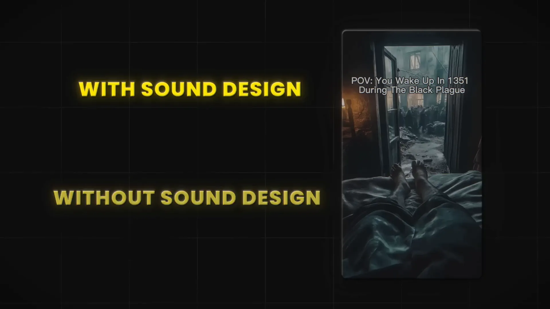 Comparaison avec et sans sound design
